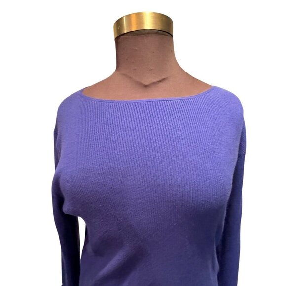 Lauren Ralph Lauren Womens Blue Boat Neck Fitted Bell Sleeve Sweater 3X Plus - Picture 3 of 9